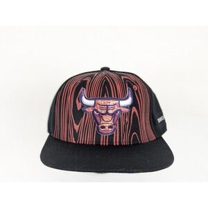 Chicago Bulls Rahmaan Statik Artist Hat Series Snapback Wood Grain Benny Art Cap